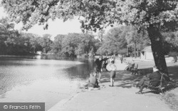 Raphael Park Lake c.1950, Romford
