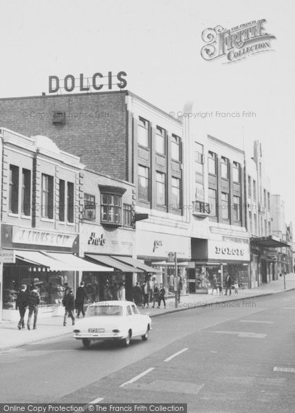 Photo of Romford, Shops Along South Street c.1965