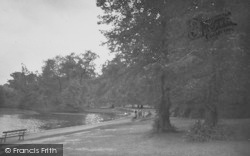 The Lake, Raphael Park c.1950, Romford