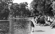 The Lake, Raphael Park c.1950, Romford