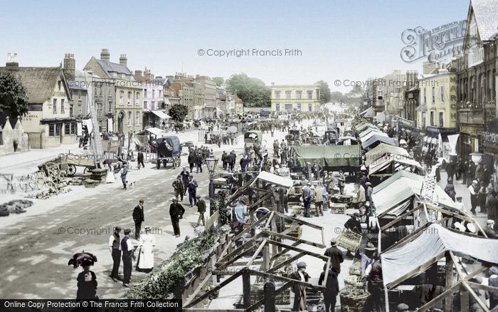 Photo of Romford, The Market 1908