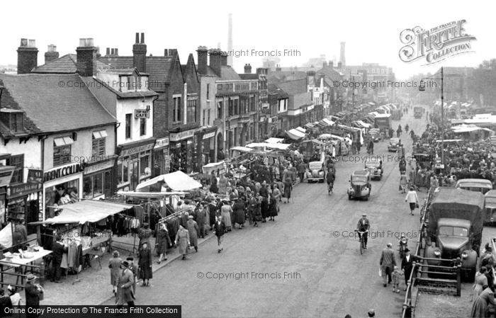 Photo of Romford, The Market c.1950