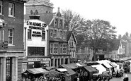Romford, the Market Place c1950