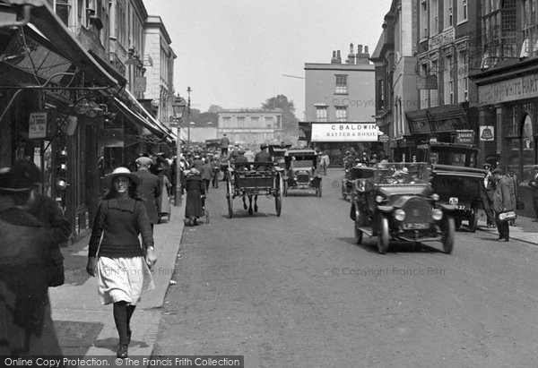 Photo of Romford, Traffic In The High Street 1922