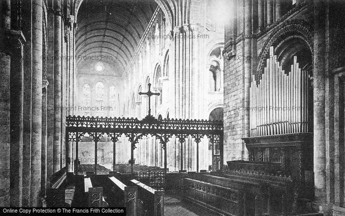 Photo of Romsey, Abbey, Choir And Nave c.1893
