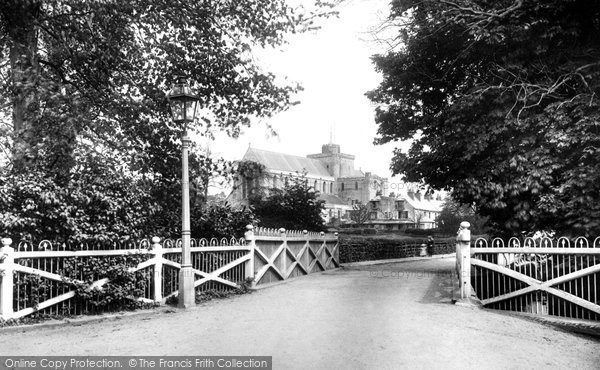 Photo of Romsey, Abbey From White Bridge 1903