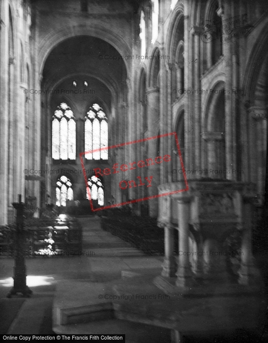 Photo of Romsey, Abbey, Interior c.1955