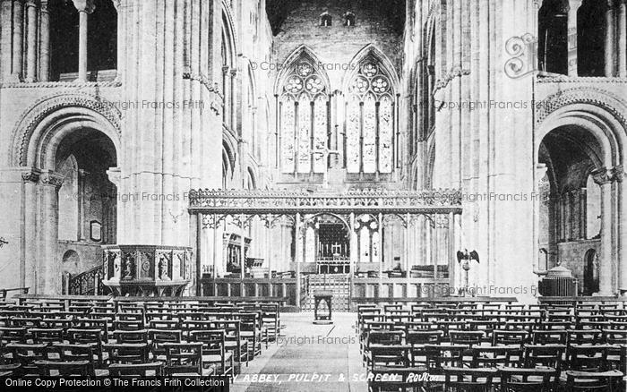 Photo of Romsey, Abbey, Pulpit And Screen c.1893