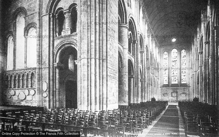 Photo of Romsey, Abbey, Triple Window And Nave c.1893