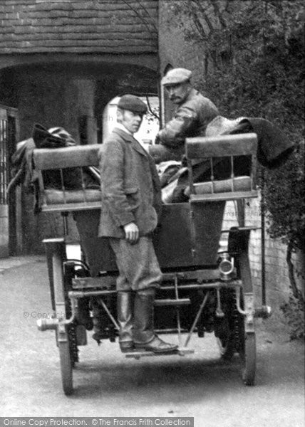 Photo of Romsey, Carriage At The White Horse Hotel 1903