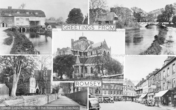 Photo of Romsey, Composite c.1955