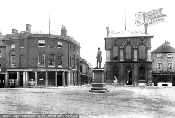 Photo of Romsey, Market Place And Palmerston Statue 1898