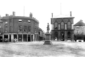 Market Place And Palmerston Statue 1898, Romsey