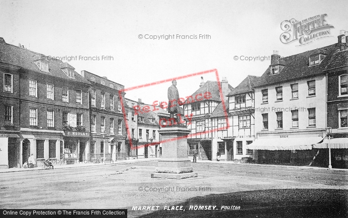 Photo of Romsey, Market Place c.1893