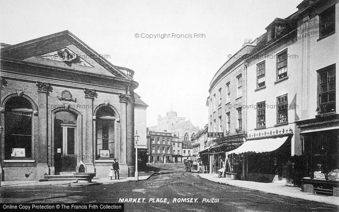 Photo of Romsey, Market Place c.1893