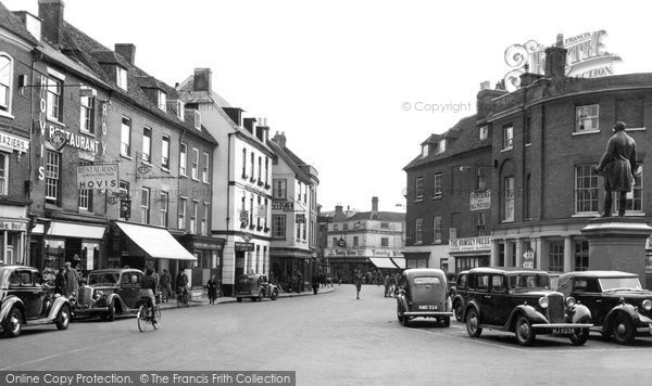 Photo of Romsey, Market Place c.1955