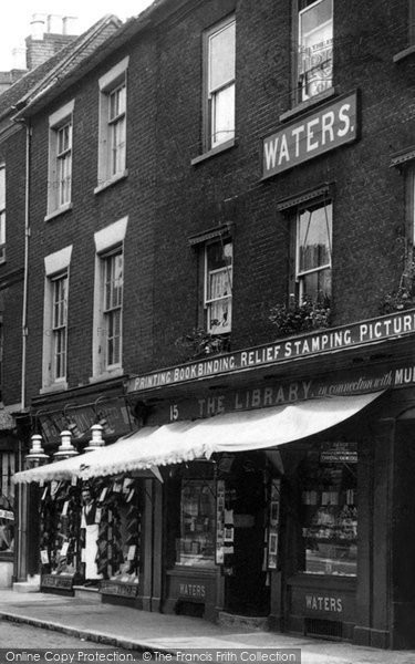 Photo of Romsey, Shop In The Market Place 1903