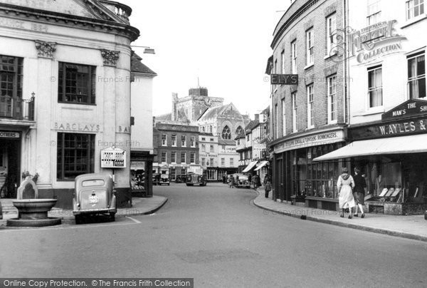 Photo of Romsey, The Abbey From The Hundred c.1955
