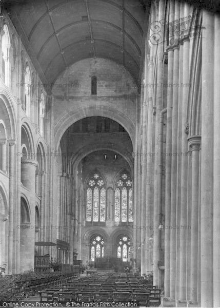 Photo of Romsey, The Abbey Nave, East 1932