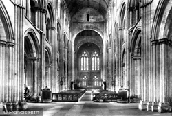 The Abbey, The Nave Looking East 1904, Romsey
