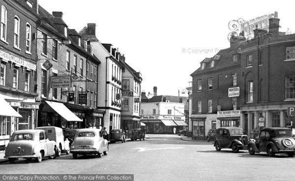 Photo of Romsey, The Market Place c.1955