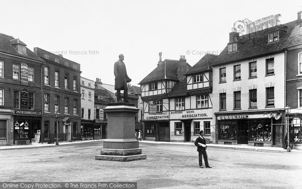 Photo of Romsey, The Palmerston Monument 1898