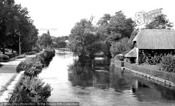 Photo of Romsey, The River Looking North From Middlebridge c.1955