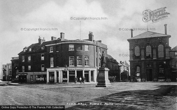 Photo of Romsey, Town Hall c.1893