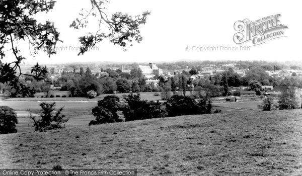 Photo of Romsey, View From Green Hill c.1955