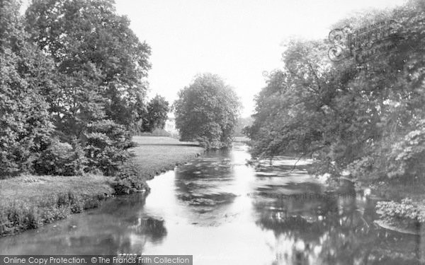 Photo of Romsey, View From The Bridge 1898