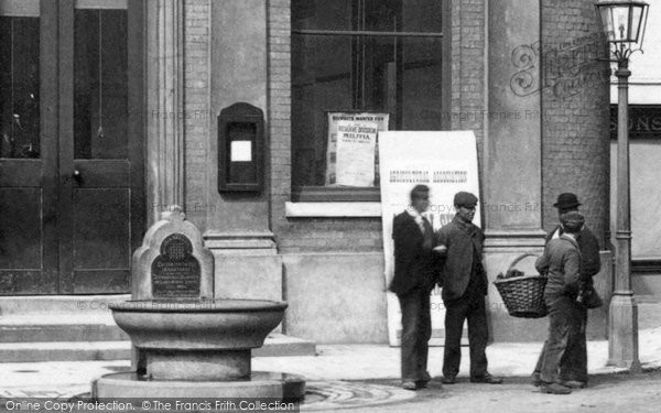 Photo of Romsey, Water Trough At The Corn Exchange 1903