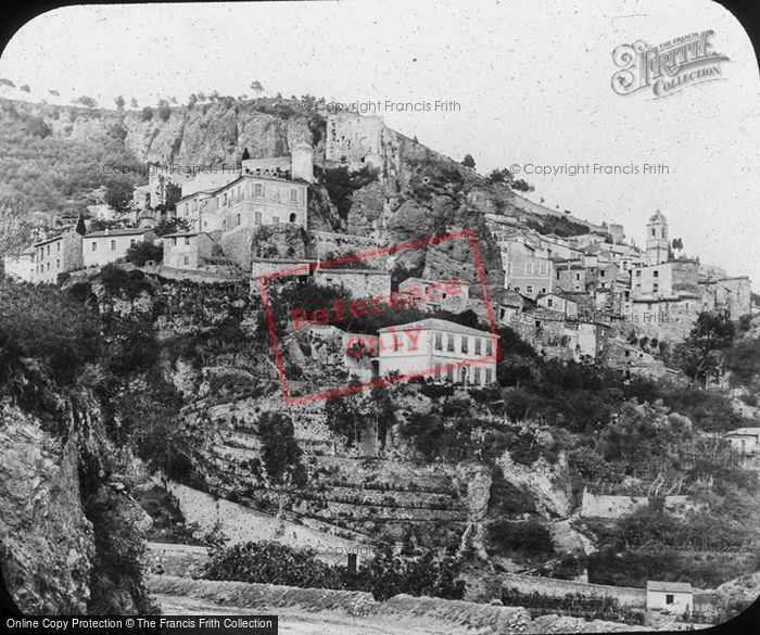 Photo of Roquebrune Cap Martin, Corniche Road c.1879