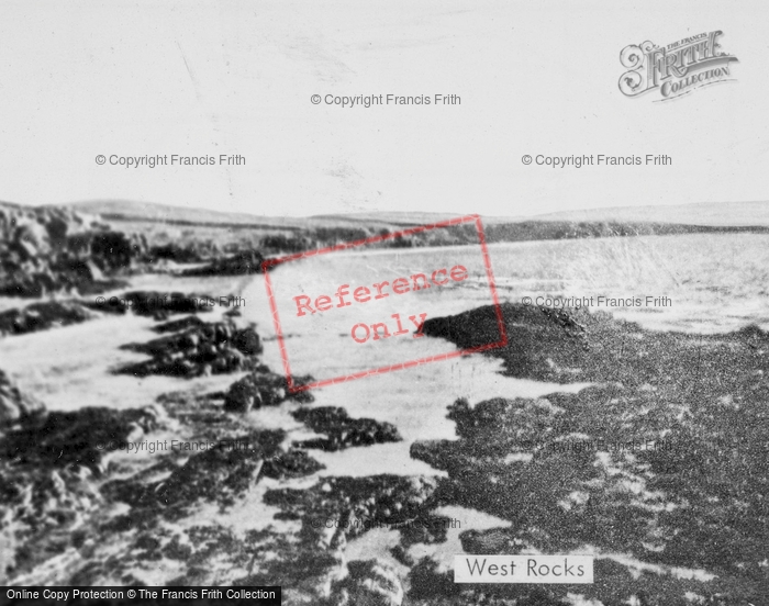 Photo of Rosehearty, West Rocks c.1950