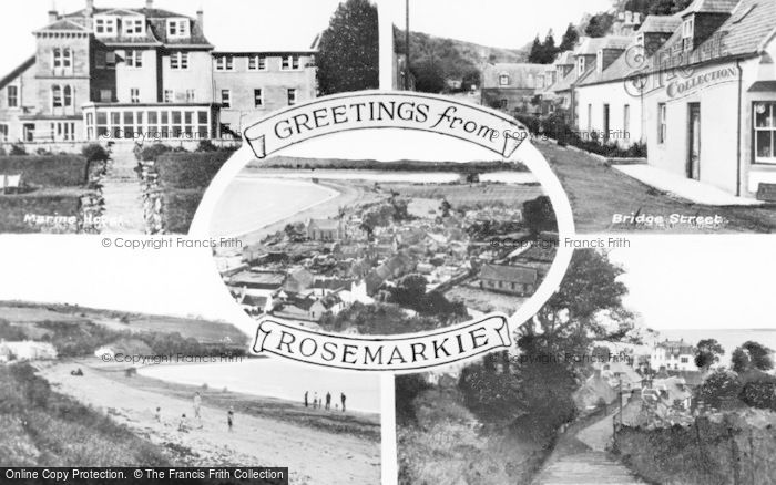 Photo of Rosemarkie, Composite c.1950