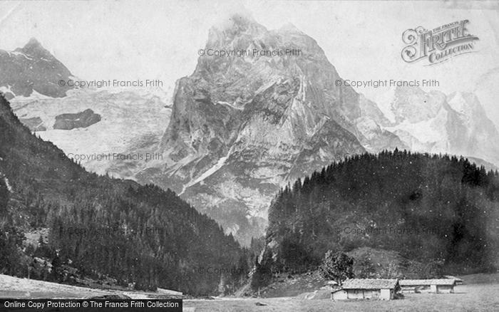 Photo of Rosenlaui, The Wellhorn And Wetterhorn c.1872