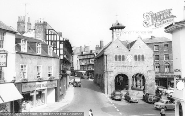 Photo of Ross On Wye, Market House And High Street c.1965