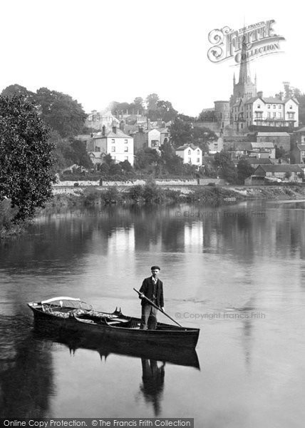 Photo of Ross On Wye, Punting On The River Wye 1901