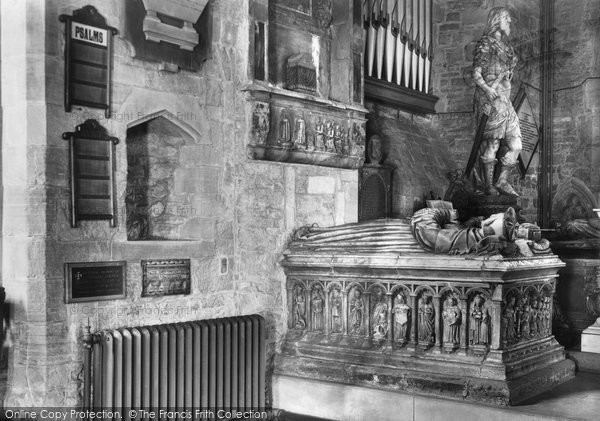 Photo of Ross On Wye, Rudhall Tomb (1530) 1938