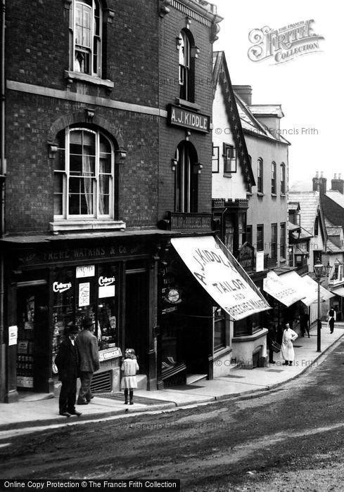 Photo of Ross On Wye, Shops In Broad Street 1914