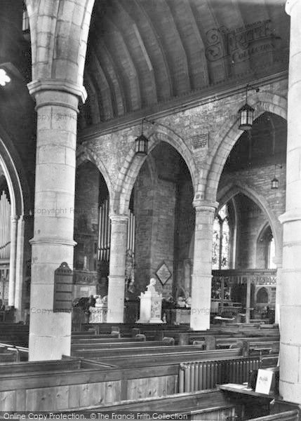 Photo of Ross On Wye, St Mary's Church Interior 1938
