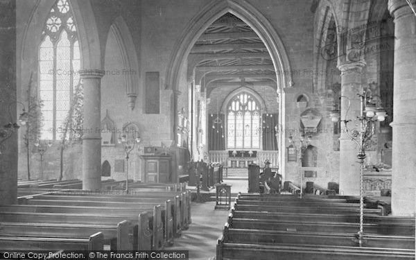 Photo of Ross On Wye, The Church Interior, Showing Elm Trees 1914