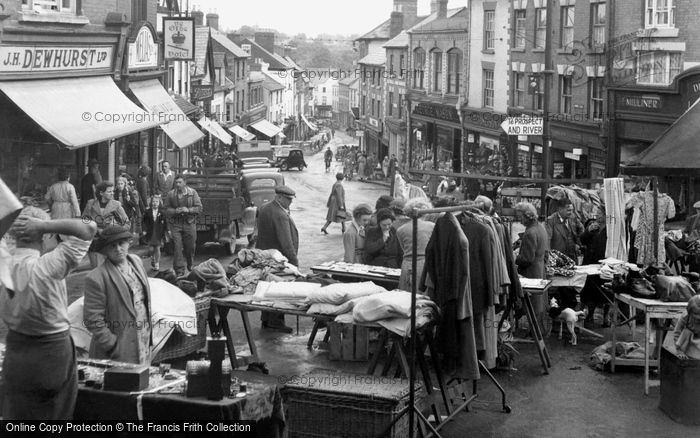 Photo of Ross On Wye, The Market In Broad Street c.1955