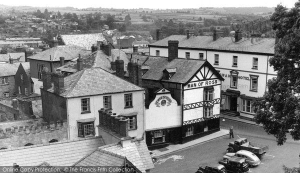 Photo of Ross On Wye, The Swan Corner From The Tower c.1960