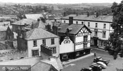 The Swan Corner From The Tower c.1960, Ross-on-Wye
