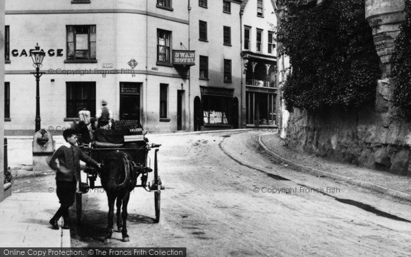 Photo of Ross On Wye, Wilton Road,  A Boy And A Horse Cart 1906