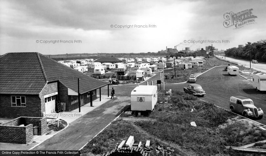 Rossall, Ockwells Caravan Camp c1955