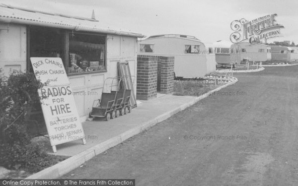 Photo of Rossall, Ockwells Caravan Camp, Hire Shop c.1960