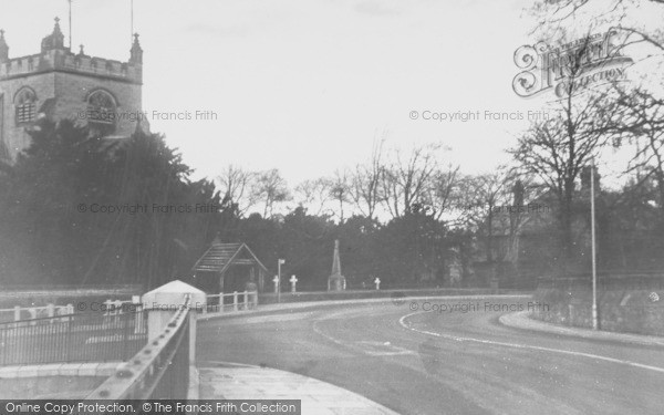 Photo of Rossett, Christ Church From The Bridge c.1950
