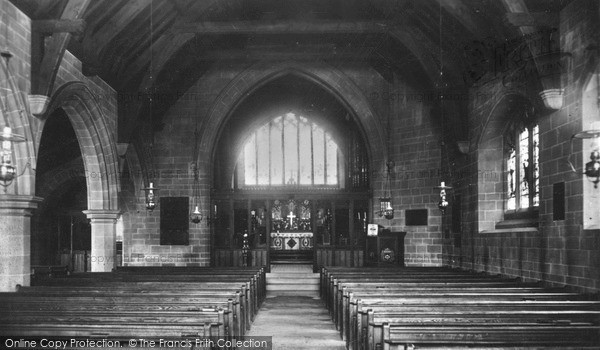 Photo of Rossett, Parish Church Interior c.1945