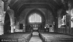 Parish Church Interior c.1945, Rossett